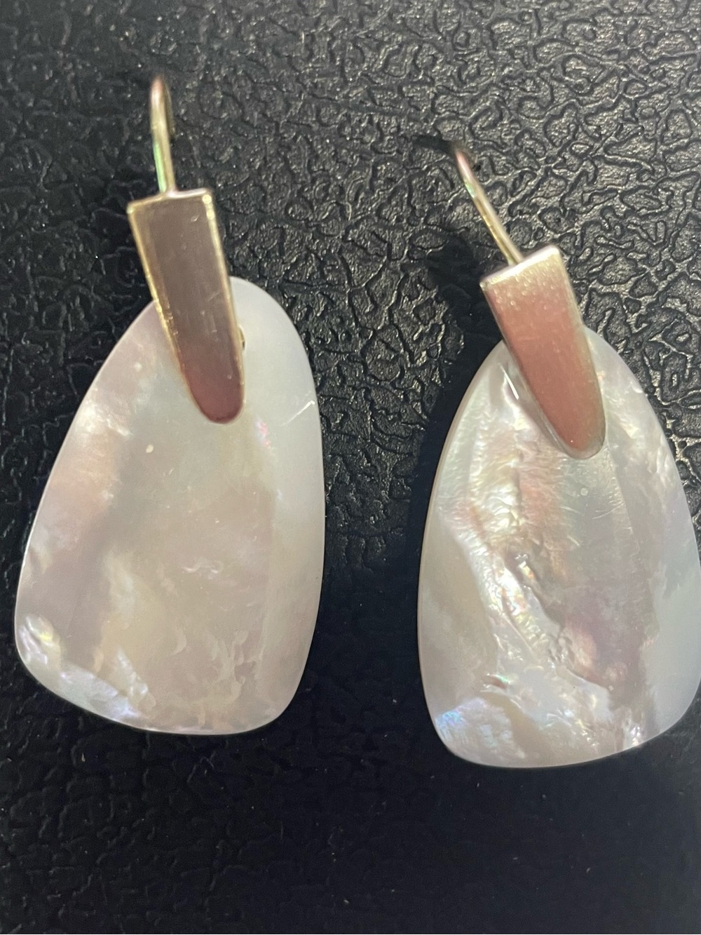 Kendra Scott “Marty” Mother of Pearl Drop Earrings Gold Plated Brass.